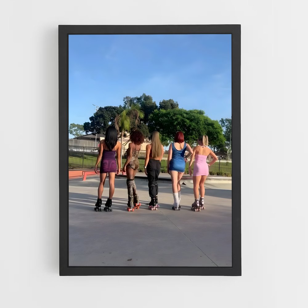Poster Girls on Wheels – affiche Rollerblade (vue 2)